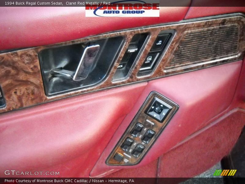 Claret Red Metallic / Red 1994 Buick Regal Custom Sedan