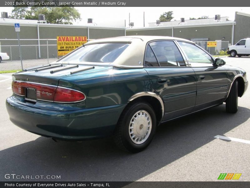 Jasper Green Metallic / Medium Gray 2001 Buick Century Custom