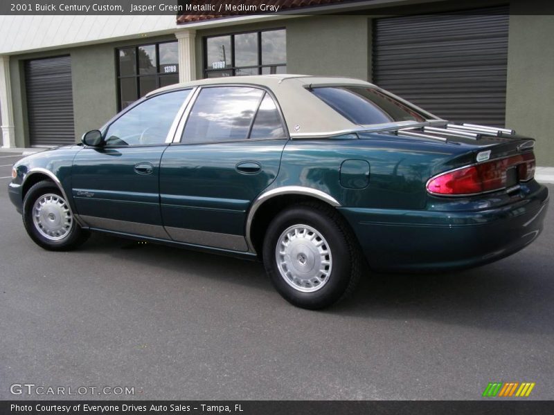 Jasper Green Metallic / Medium Gray 2001 Buick Century Custom