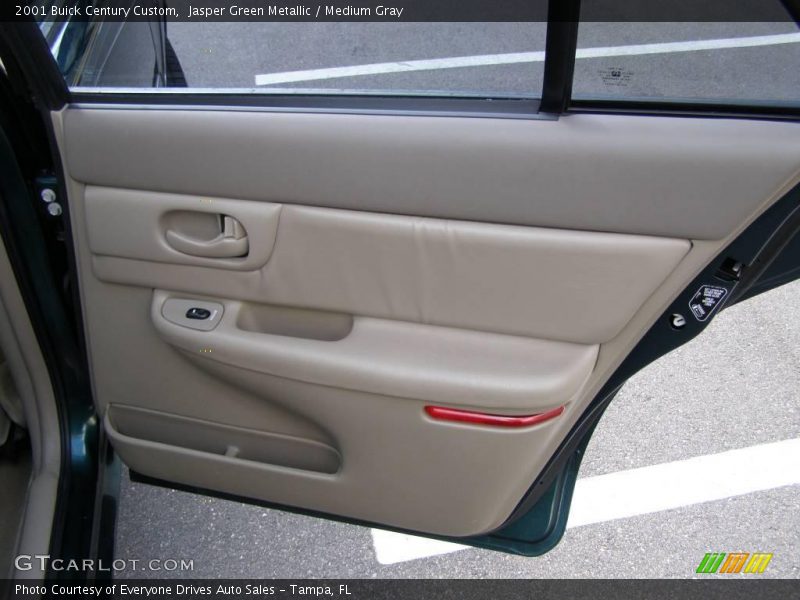 Jasper Green Metallic / Medium Gray 2001 Buick Century Custom