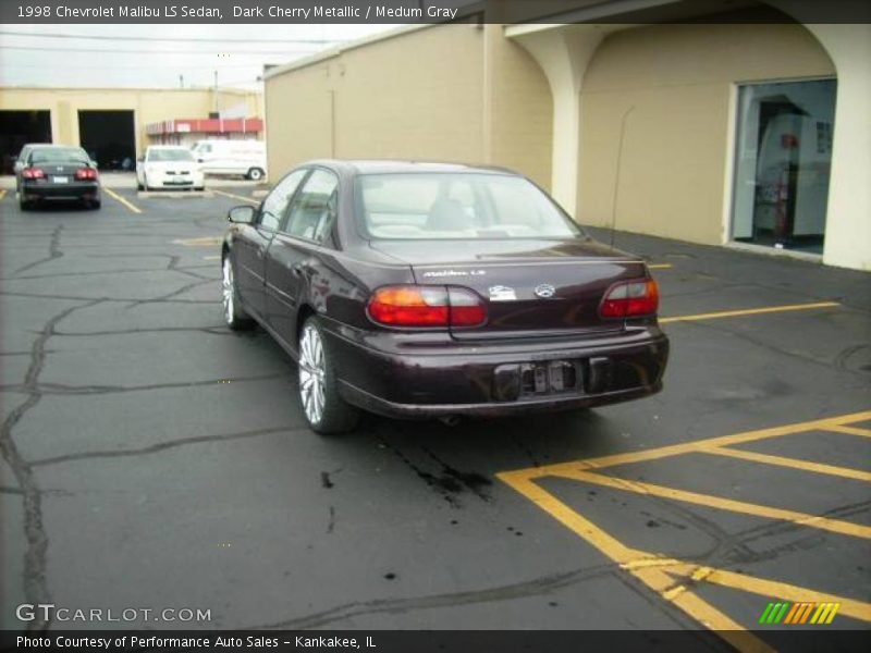 Dark Cherry Metallic / Medum Gray 1998 Chevrolet Malibu LS Sedan