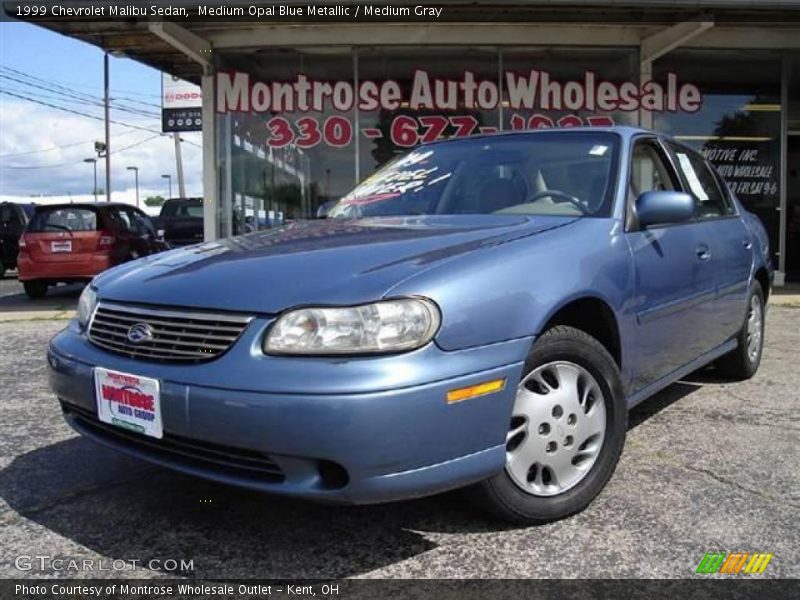 Medium Opal Blue Metallic / Medium Gray 1999 Chevrolet Malibu Sedan
