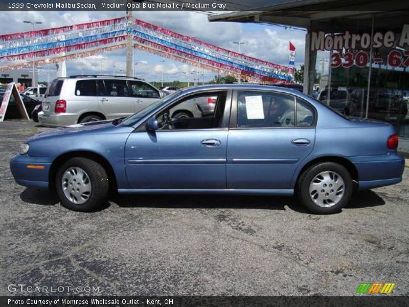 Medium Opal Blue Metallic / Medium Gray 1999 Chevrolet Malibu Sedan
