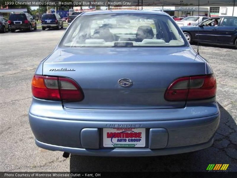 Medium Opal Blue Metallic / Medium Gray 1999 Chevrolet Malibu Sedan