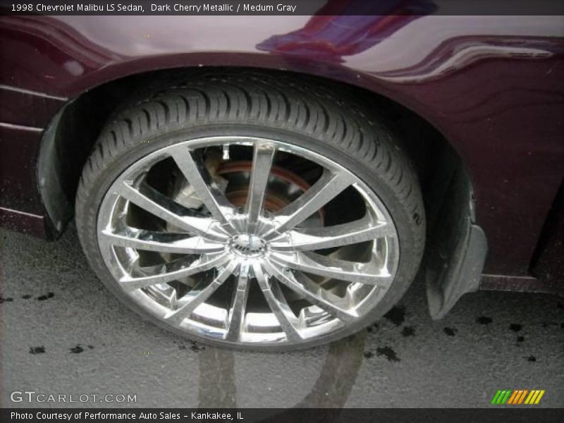 Dark Cherry Metallic / Medum Gray 1998 Chevrolet Malibu LS Sedan