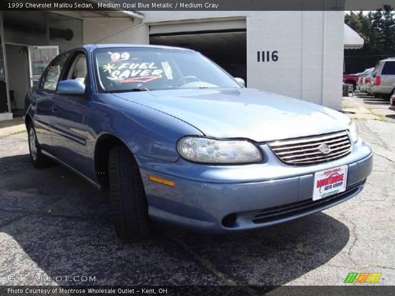 Medium Opal Blue Metallic / Medium Gray 1999 Chevrolet Malibu Sedan