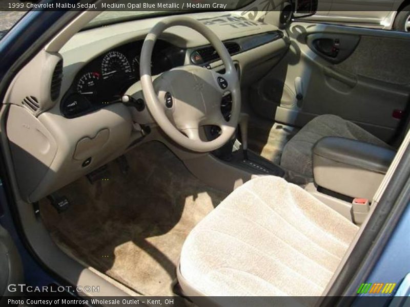 Medium Opal Blue Metallic / Medium Gray 1999 Chevrolet Malibu Sedan