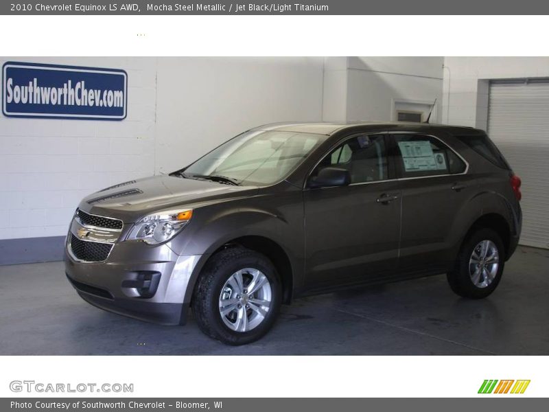Mocha Steel Metallic / Jet Black/Light Titanium 2010 Chevrolet Equinox LS AWD