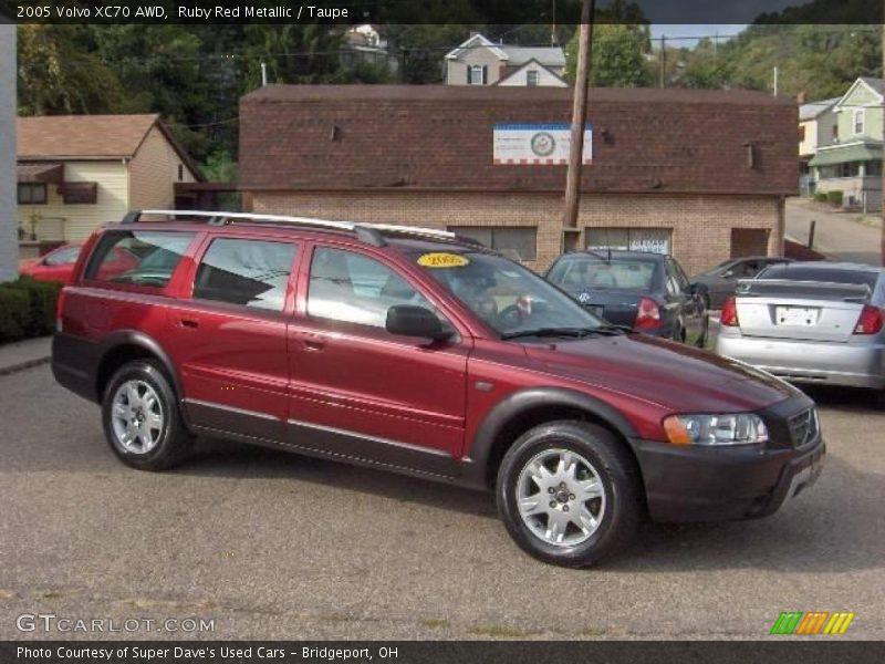 Ruby Red Metallic / Taupe 2005 Volvo XC70 AWD