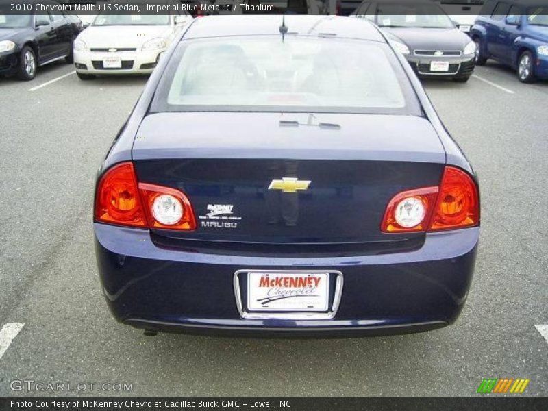 Imperial Blue Metallic / Titanium 2010 Chevrolet Malibu LS Sedan