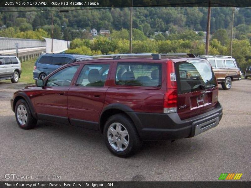 Ruby Red Metallic / Taupe 2005 Volvo XC70 AWD