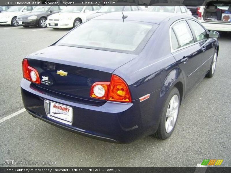 Imperial Blue Metallic / Titanium 2010 Chevrolet Malibu LS Sedan