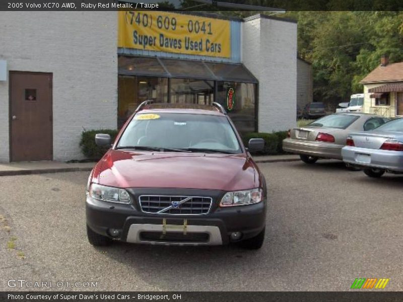 Ruby Red Metallic / Taupe 2005 Volvo XC70 AWD