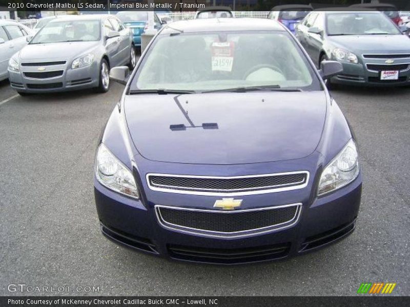 Imperial Blue Metallic / Titanium 2010 Chevrolet Malibu LS Sedan