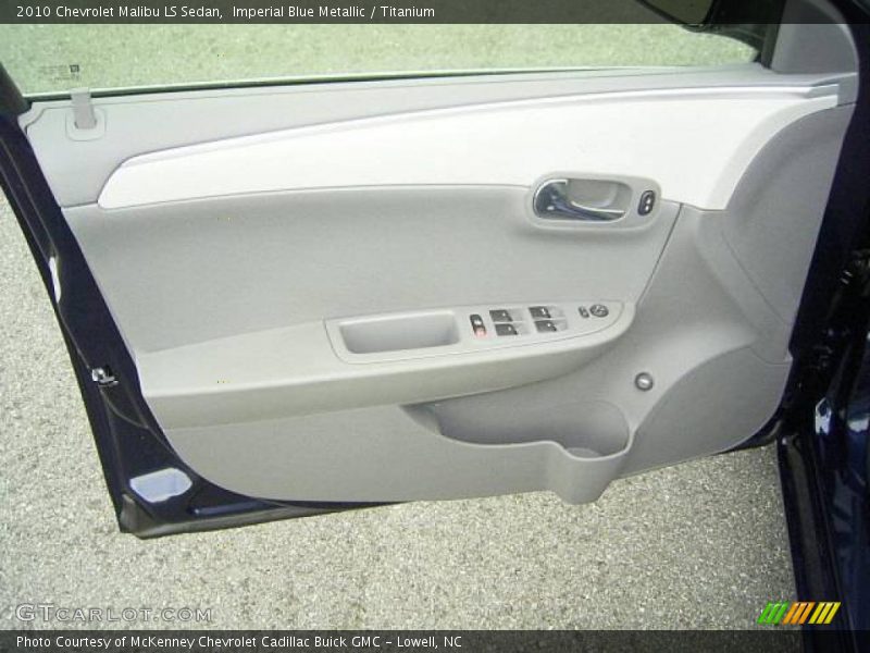 Imperial Blue Metallic / Titanium 2010 Chevrolet Malibu LS Sedan