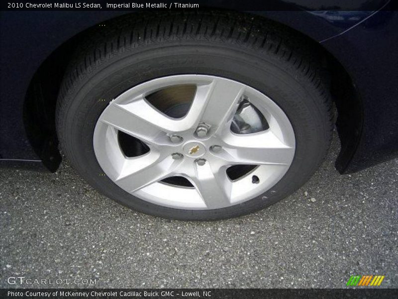 Imperial Blue Metallic / Titanium 2010 Chevrolet Malibu LS Sedan