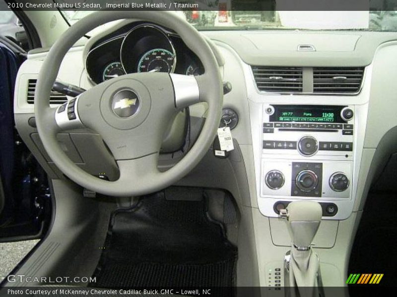 Imperial Blue Metallic / Titanium 2010 Chevrolet Malibu LS Sedan