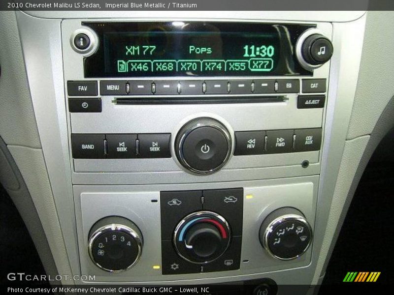 Imperial Blue Metallic / Titanium 2010 Chevrolet Malibu LS Sedan