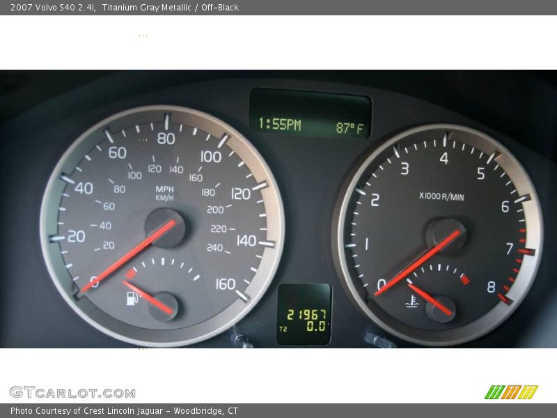 Titanium Gray Metallic / Off-Black 2007 Volvo S40 2.4i