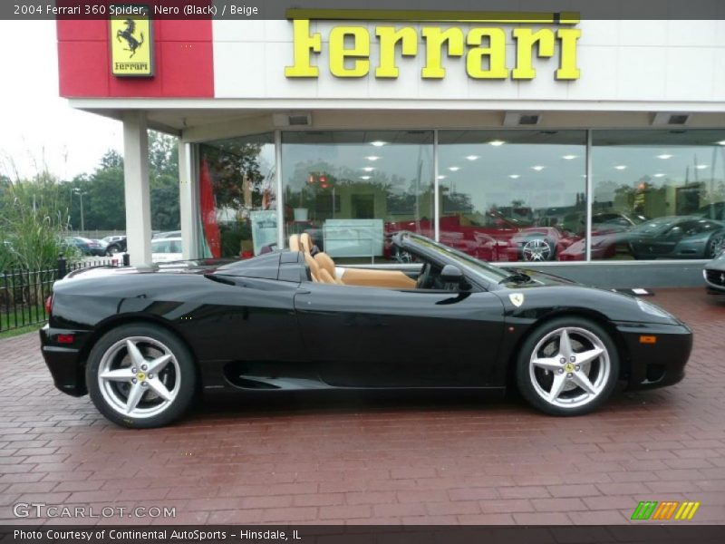 Nero (Black) / Beige 2004 Ferrari 360 Spider