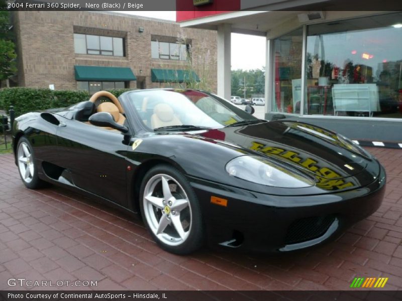 Nero (Black) / Beige 2004 Ferrari 360 Spider