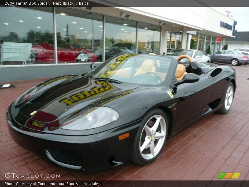 Nero (Black) / Beige 2004 Ferrari 360 Spider