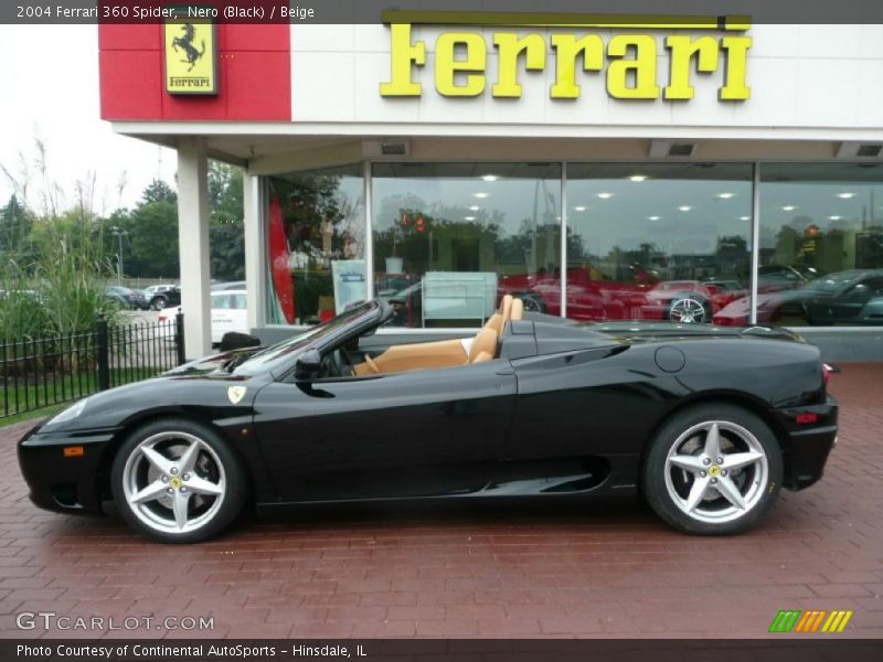 Nero (Black) / Beige 2004 Ferrari 360 Spider