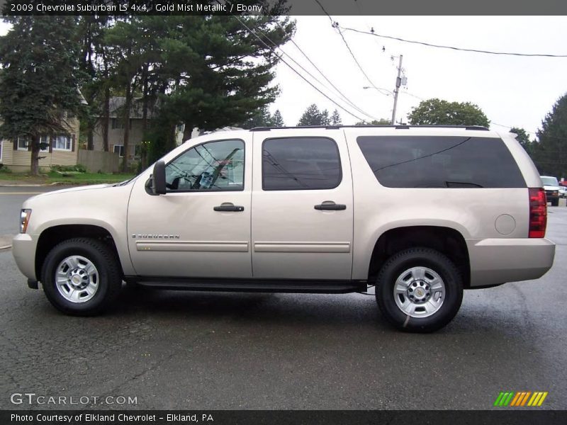 Gold Mist Metallic / Ebony 2009 Chevrolet Suburban LS 4x4