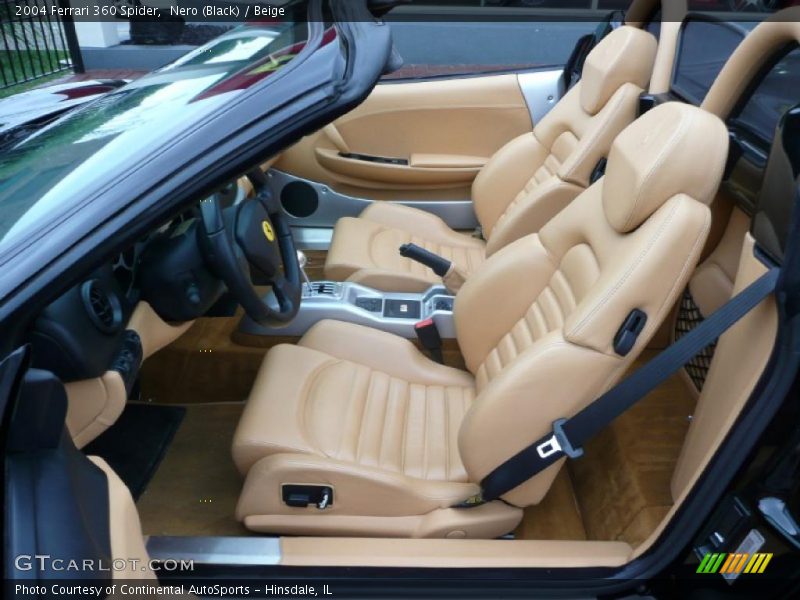 Nero (Black) / Beige 2004 Ferrari 360 Spider