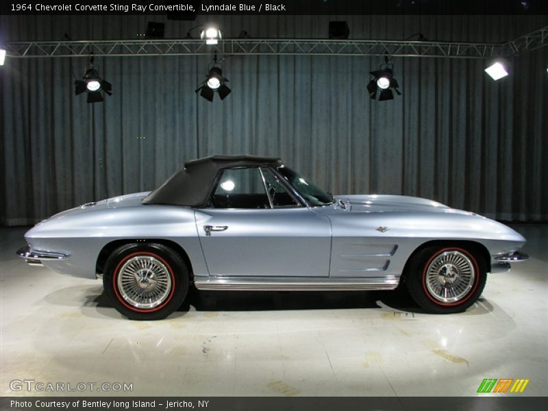 Lynndale Blue / Black 1964 Chevrolet Corvette Sting Ray Convertible