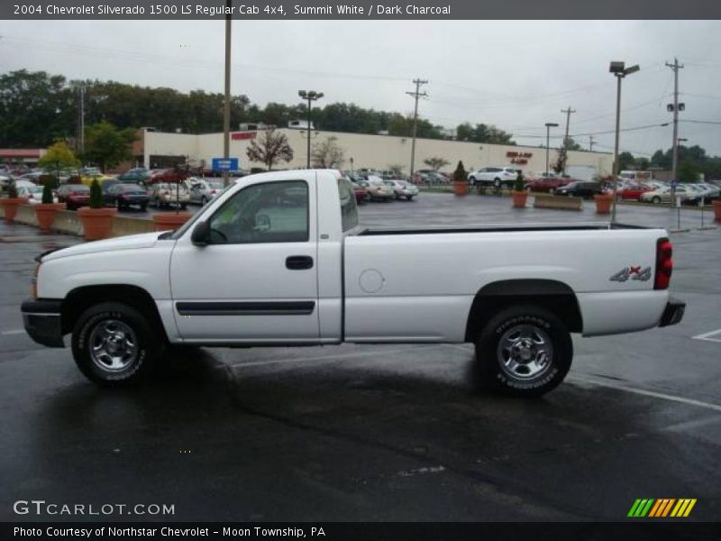 Summit White / Dark Charcoal 2004 Chevrolet Silverado 1500 LS Regular Cab 4x4