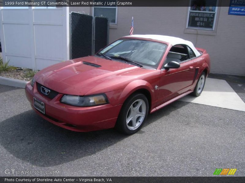 Laser Red Metallic / Light Graphite 1999 Ford Mustang GT Convertible