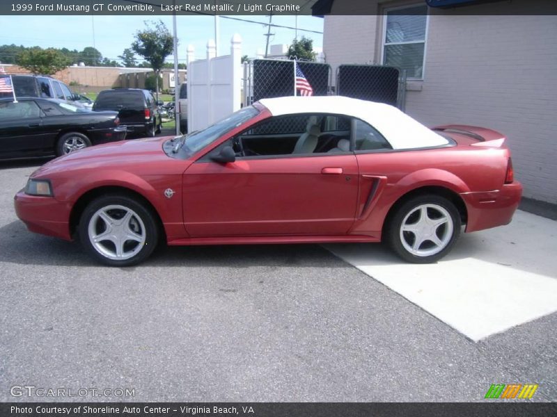 Laser Red Metallic / Light Graphite 1999 Ford Mustang GT Convertible