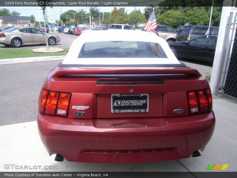 Laser Red Metallic / Light Graphite 1999 Ford Mustang GT Convertible