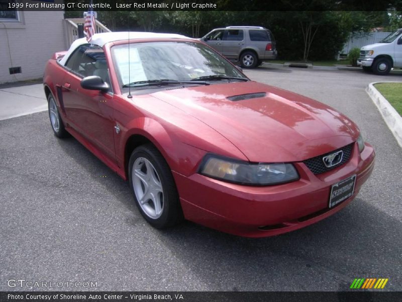 Laser Red Metallic / Light Graphite 1999 Ford Mustang GT Convertible