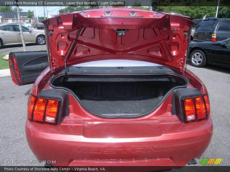 Laser Red Metallic / Light Graphite 1999 Ford Mustang GT Convertible