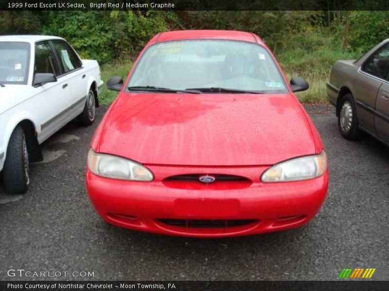 Bright Red / Medium Graphite 1999 Ford Escort LX Sedan