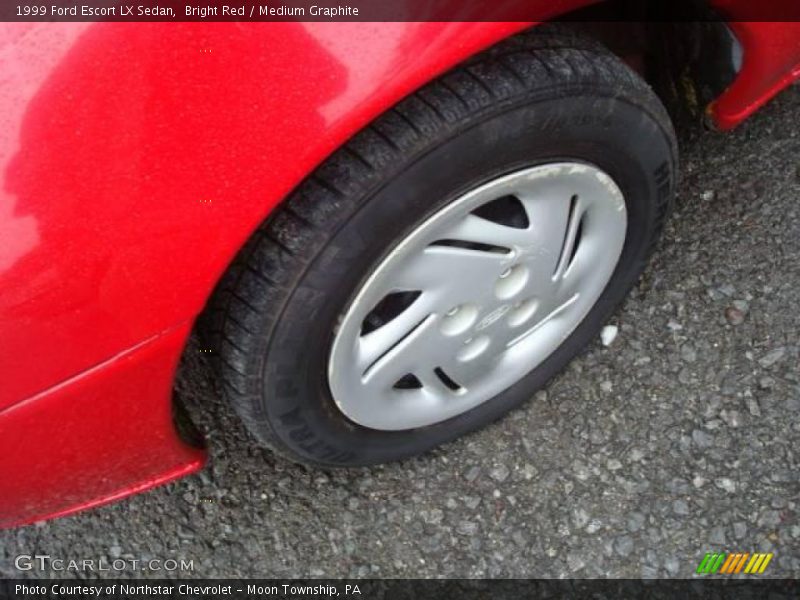 Bright Red / Medium Graphite 1999 Ford Escort LX Sedan