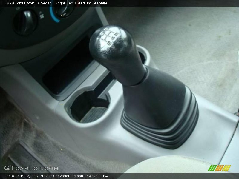 Bright Red / Medium Graphite 1999 Ford Escort LX Sedan