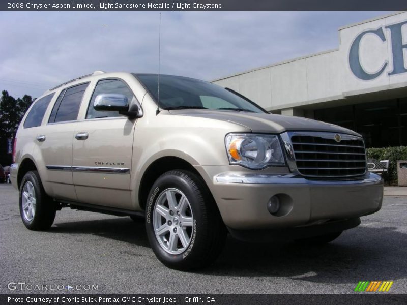 Light Sandstone Metallic / Light Graystone 2008 Chrysler Aspen Limited