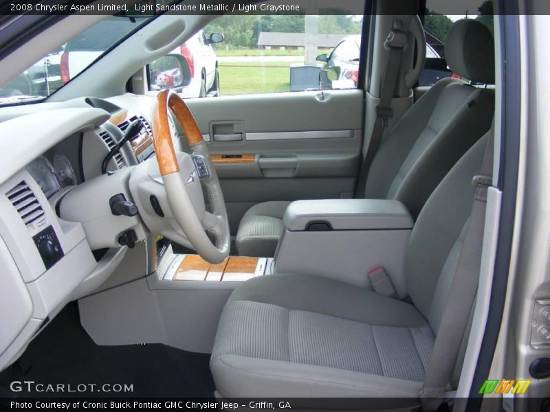 Light Sandstone Metallic / Light Graystone 2008 Chrysler Aspen Limited