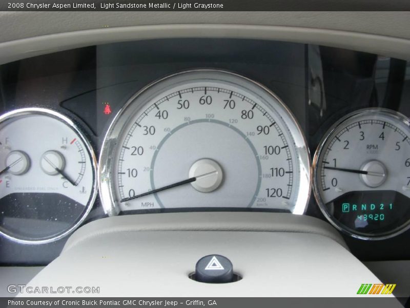 Light Sandstone Metallic / Light Graystone 2008 Chrysler Aspen Limited