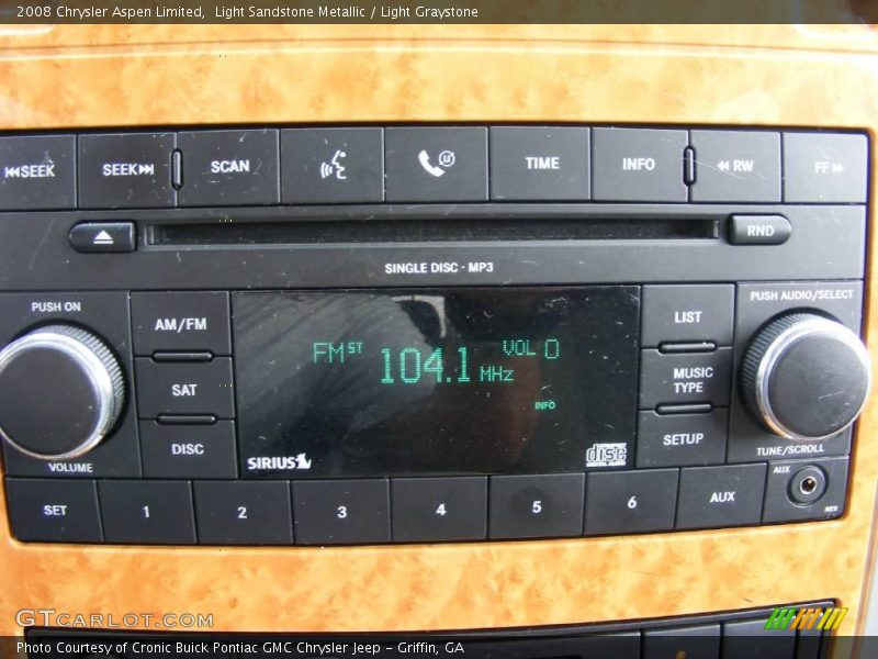 Light Sandstone Metallic / Light Graystone 2008 Chrysler Aspen Limited