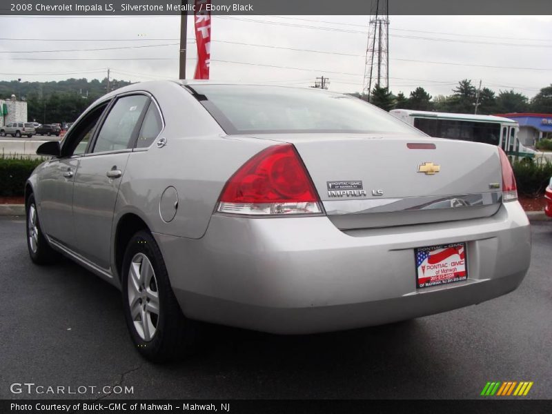 Silverstone Metallic / Ebony Black 2008 Chevrolet Impala LS