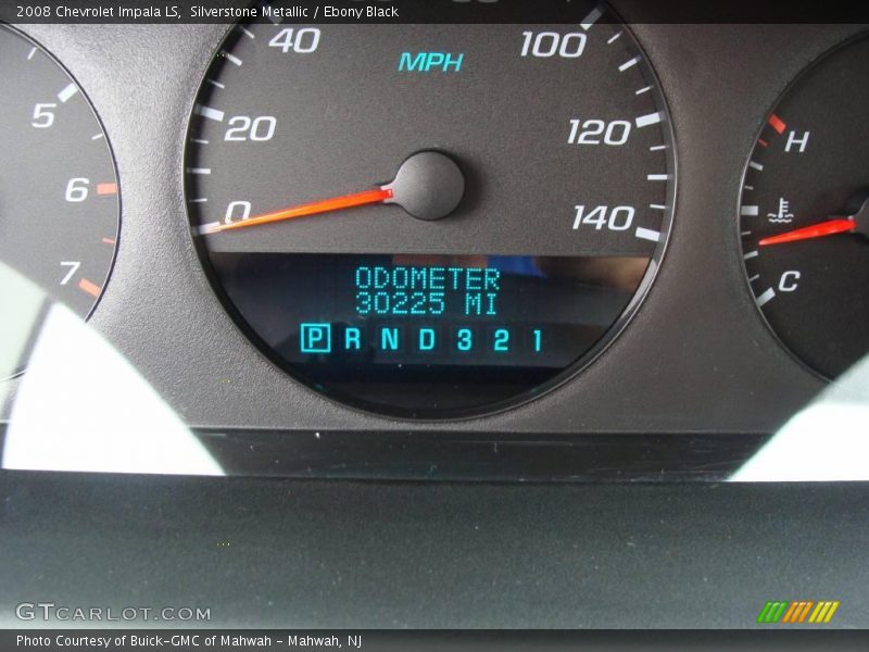Silverstone Metallic / Ebony Black 2008 Chevrolet Impala LS