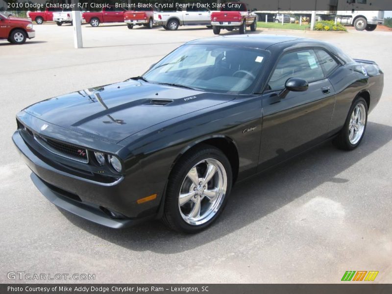 Brilliant Black Crystal Pearl / Dark Slate Gray 2010 Dodge Challenger R/T Classic