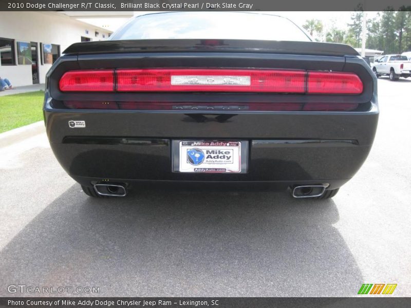Brilliant Black Crystal Pearl / Dark Slate Gray 2010 Dodge Challenger R/T Classic