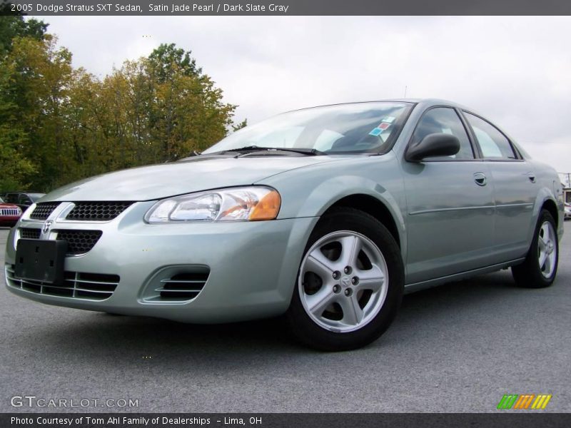 Satin Jade Pearl / Dark Slate Gray 2005 Dodge Stratus SXT Sedan