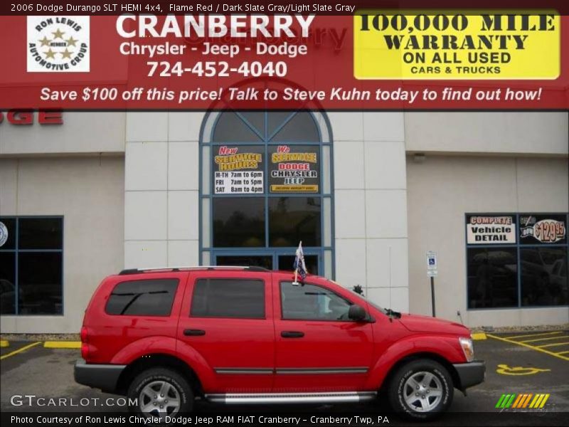 Flame Red / Dark Slate Gray/Light Slate Gray 2006 Dodge Durango SLT HEMI 4x4