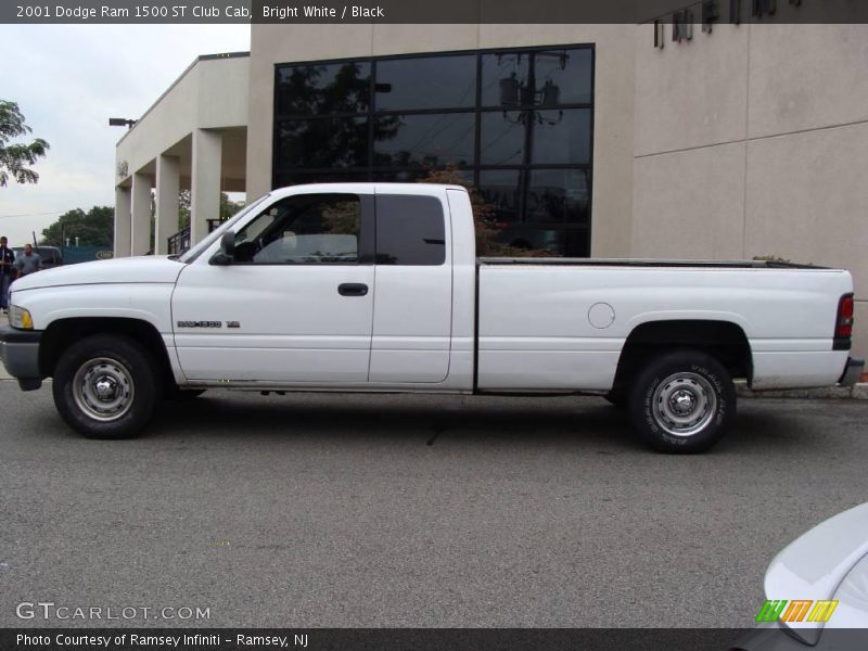 Bright White / Black 2001 Dodge Ram 1500 ST Club Cab